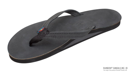 Single Arch Narrow Strap Sandals - Premier Black