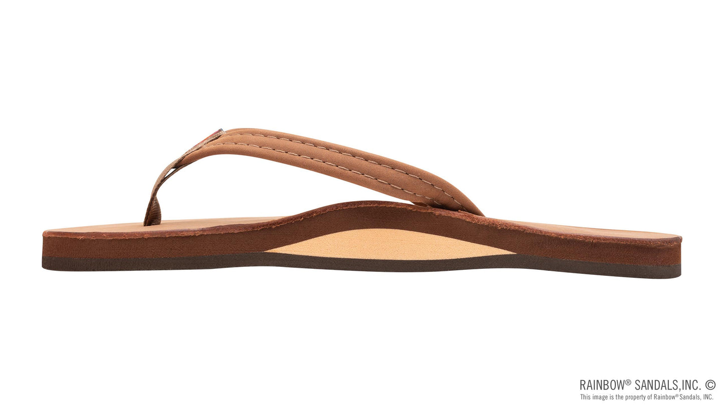 Single Arch Narrow Strap Sandals - Redwood