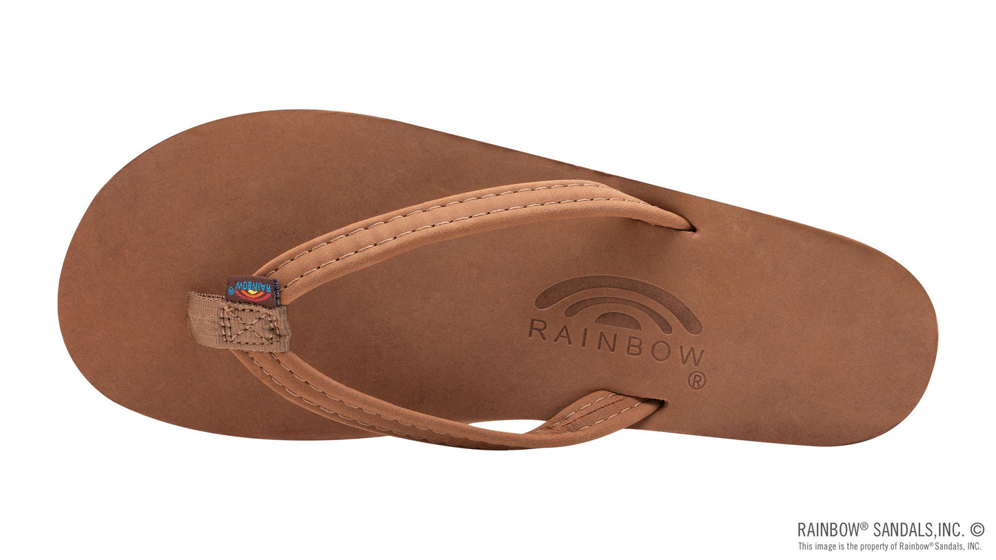 Single Arch Narrow Strap Sandals - Redwood