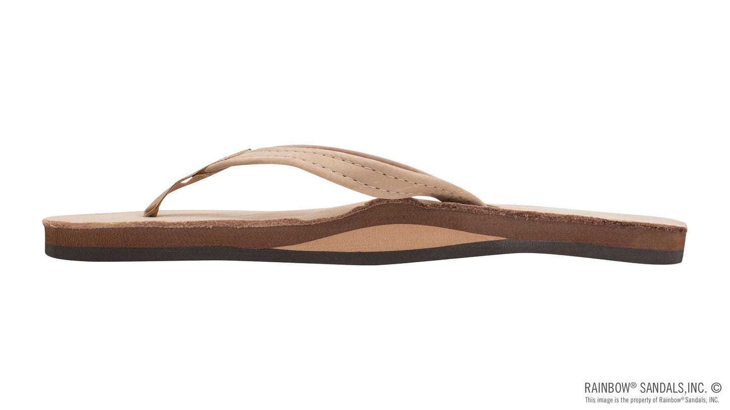 Single Arch Narrow Strap Sandals - Sierra Brown