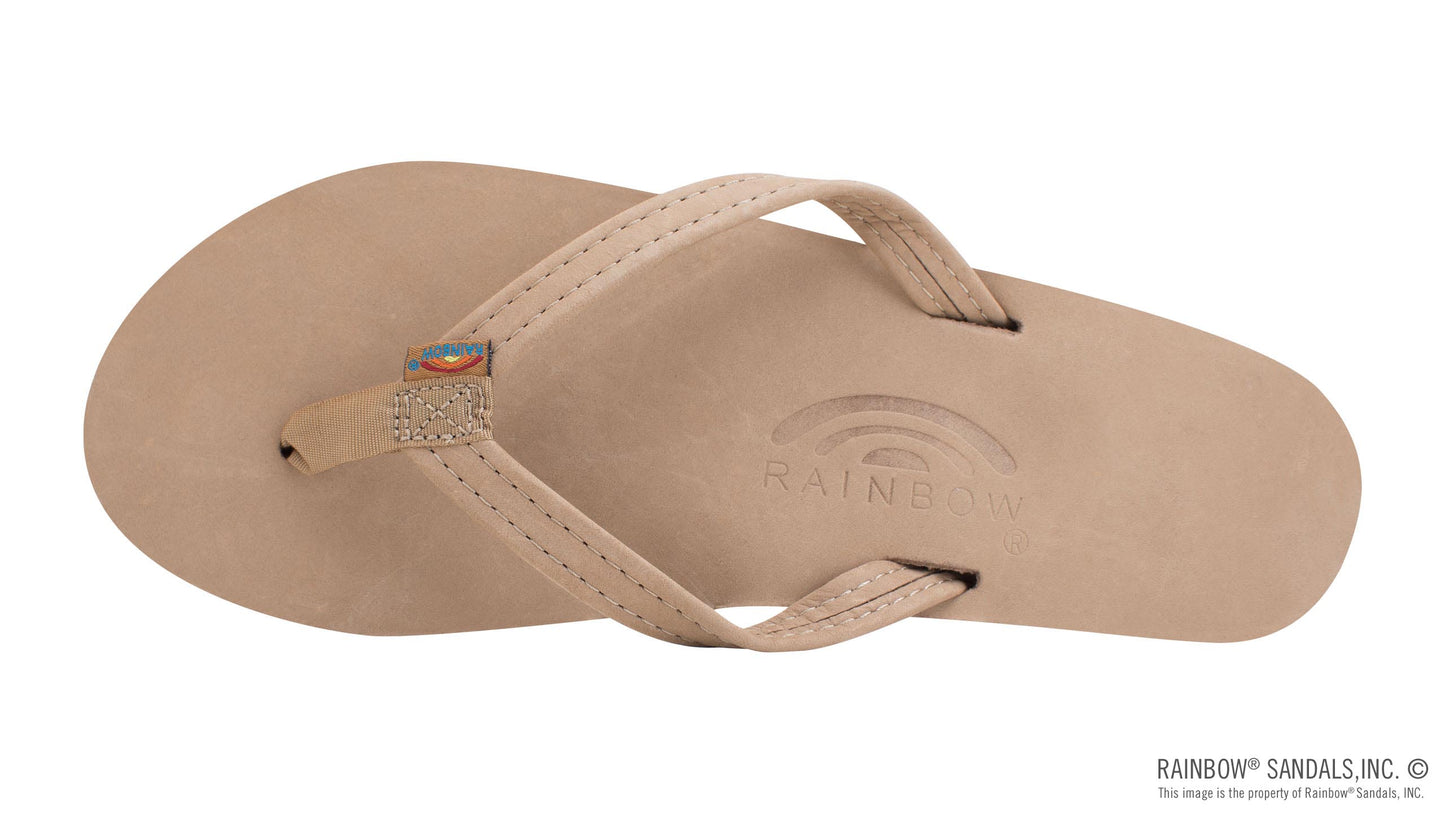Single Arch Narrow Strap Sandals - Sierra Brown