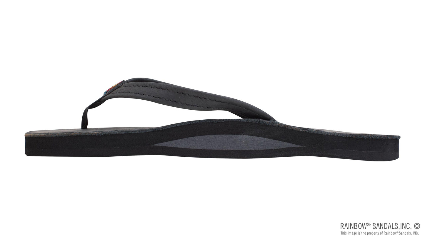 Single Arch Narrow Strap Sandals - Classic Black