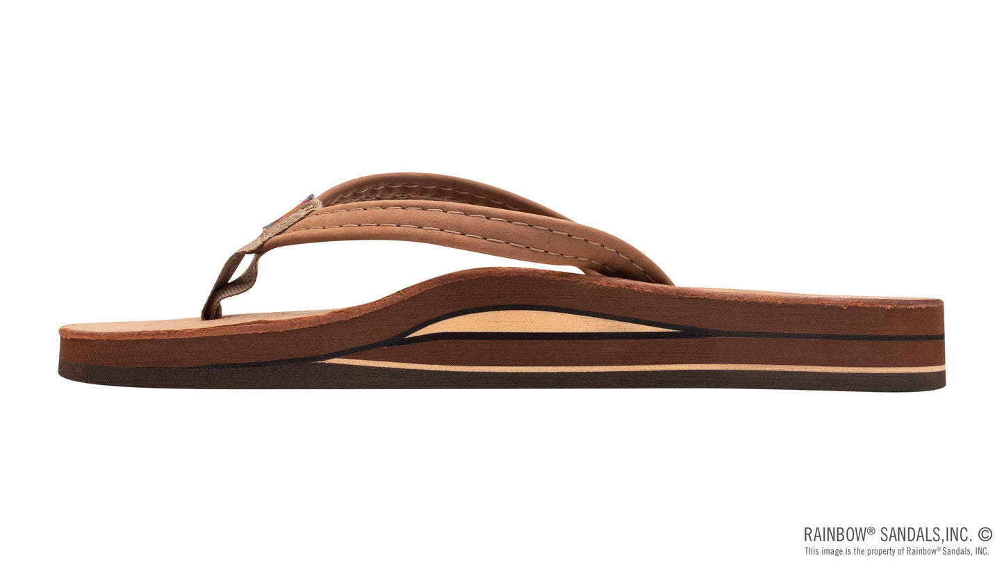 Single Arch Narrow Strap Sandals - Redwood