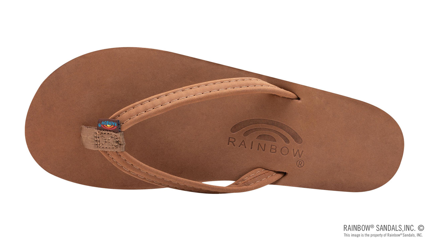 Single Arch Narrow Strap Sandals - Redwood
