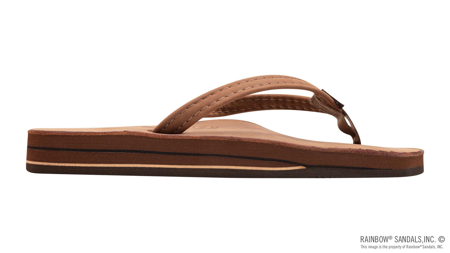 Single Arch Narrow Strap Sandals - Redwood