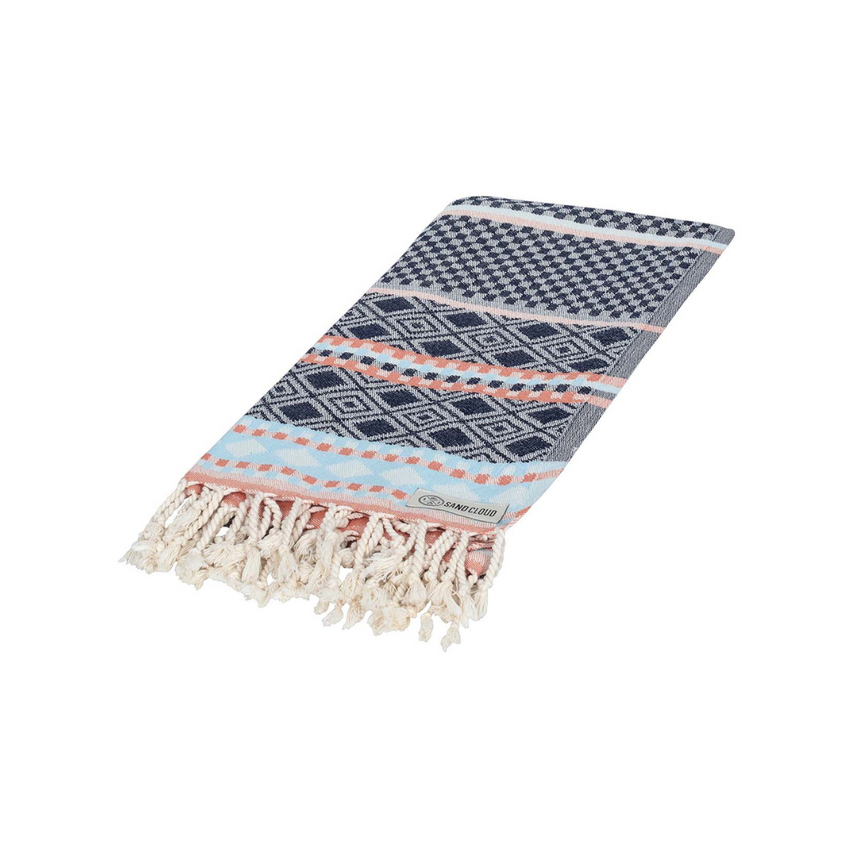 Turkish Towel - Crystal Stripe (Navy)