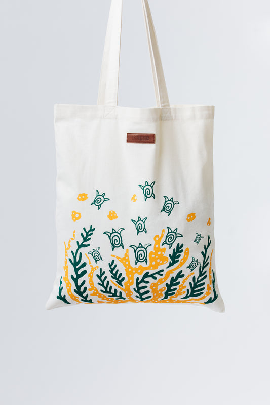 Everyday Tote - Swimming Turtles