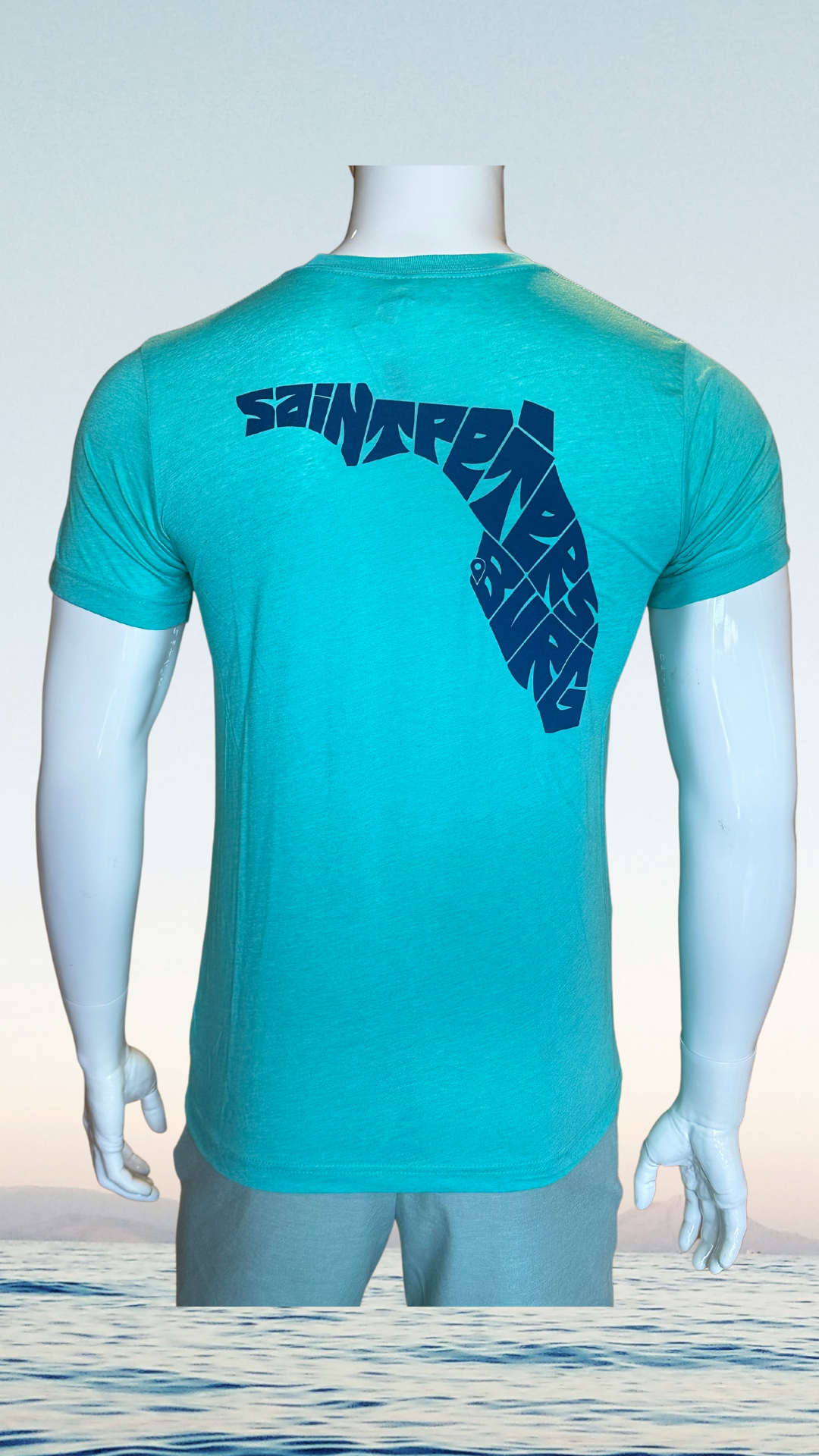 Short Sleeve T-Shirt - Sea Green - Blue Saint Petersburg State