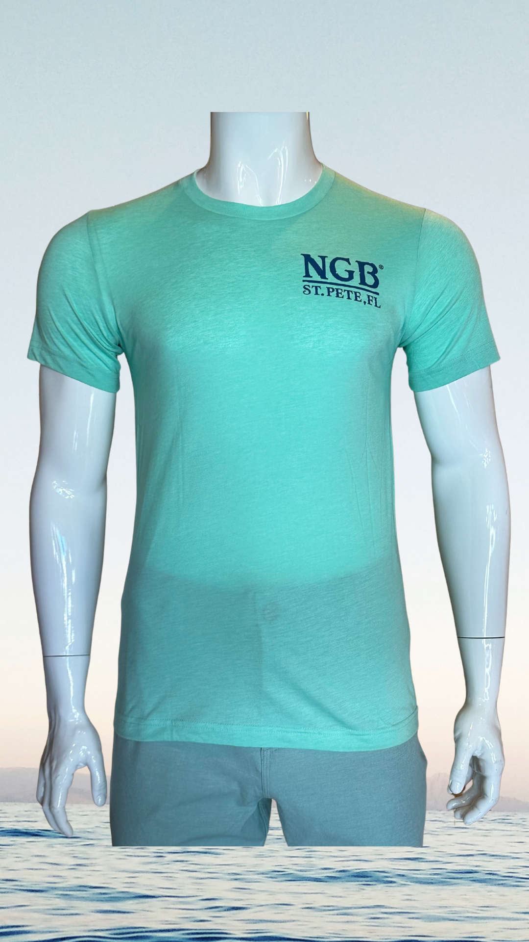 Short Sleeve T-Shirt - Mint - Blue Saint Petersburg State