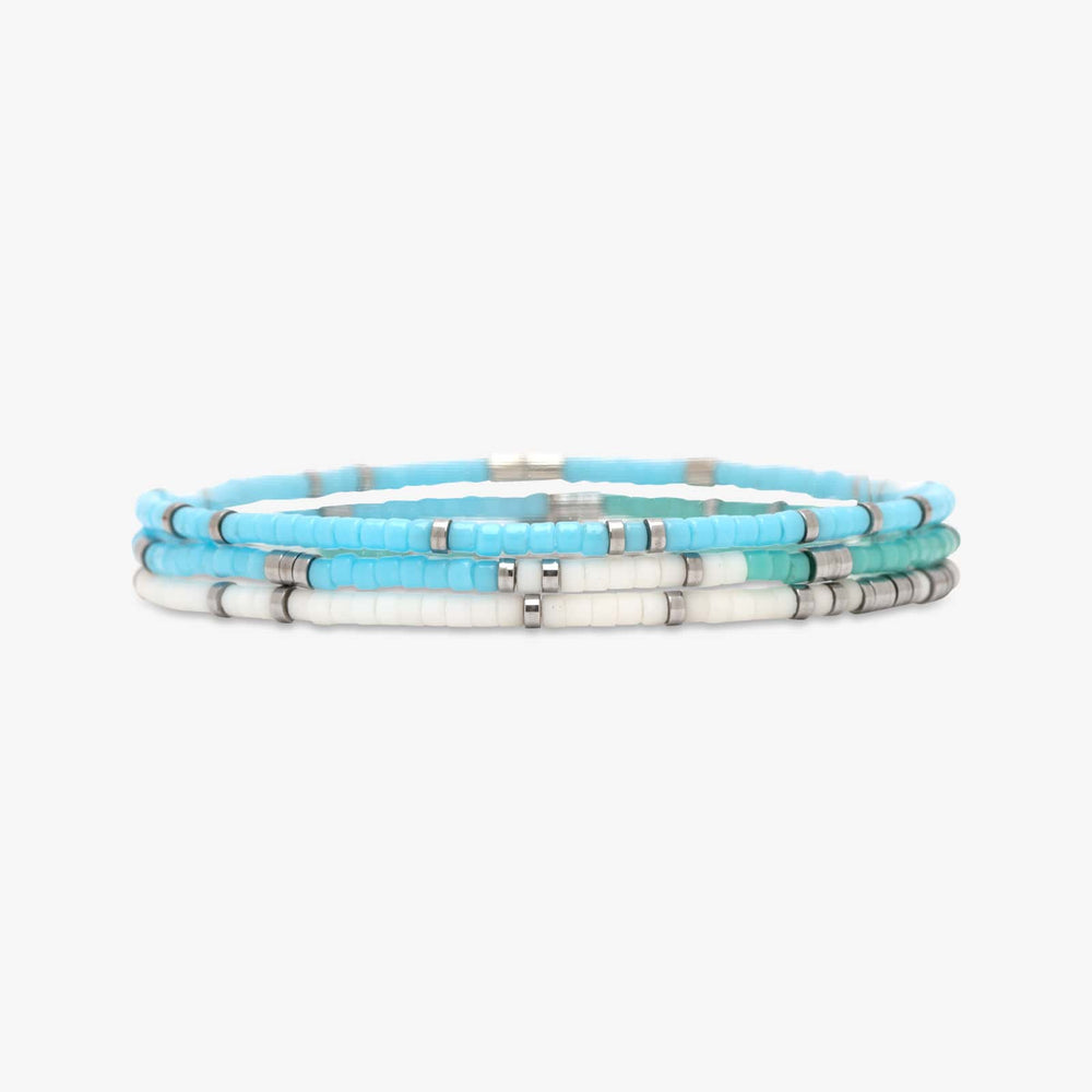 Stretch Bracelet (Set of 3) - Seafoam Dream