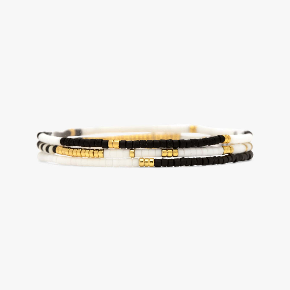 Stretch Bracelet (Set of 3) - Monochrome