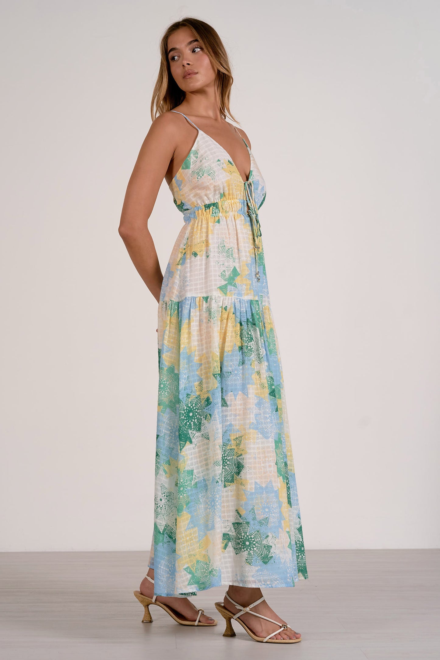 Spaghetti Strap Maxi Dress - Mint Crochet