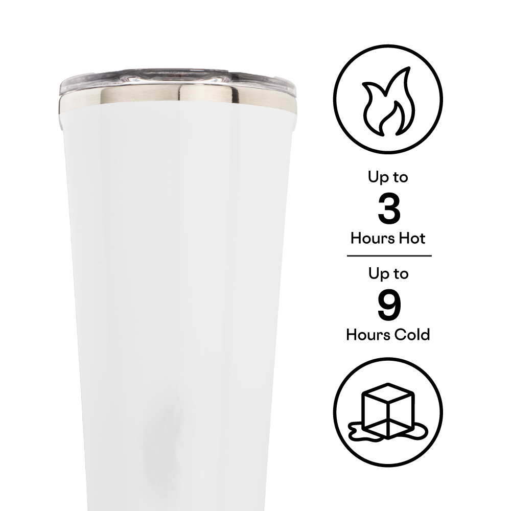 24 oz Tumbler - Gloss White