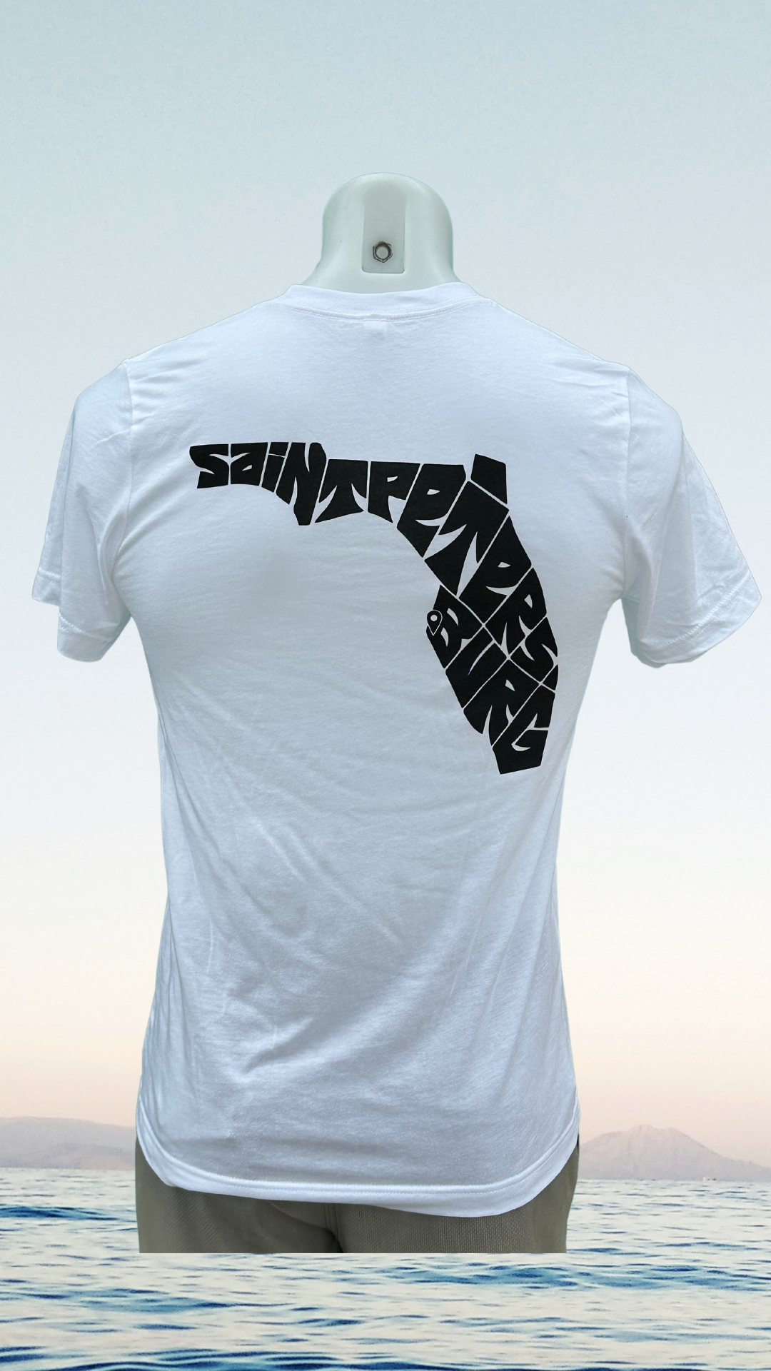 Short Sleeve T-Shirt - White - Black Saint Petersburg State