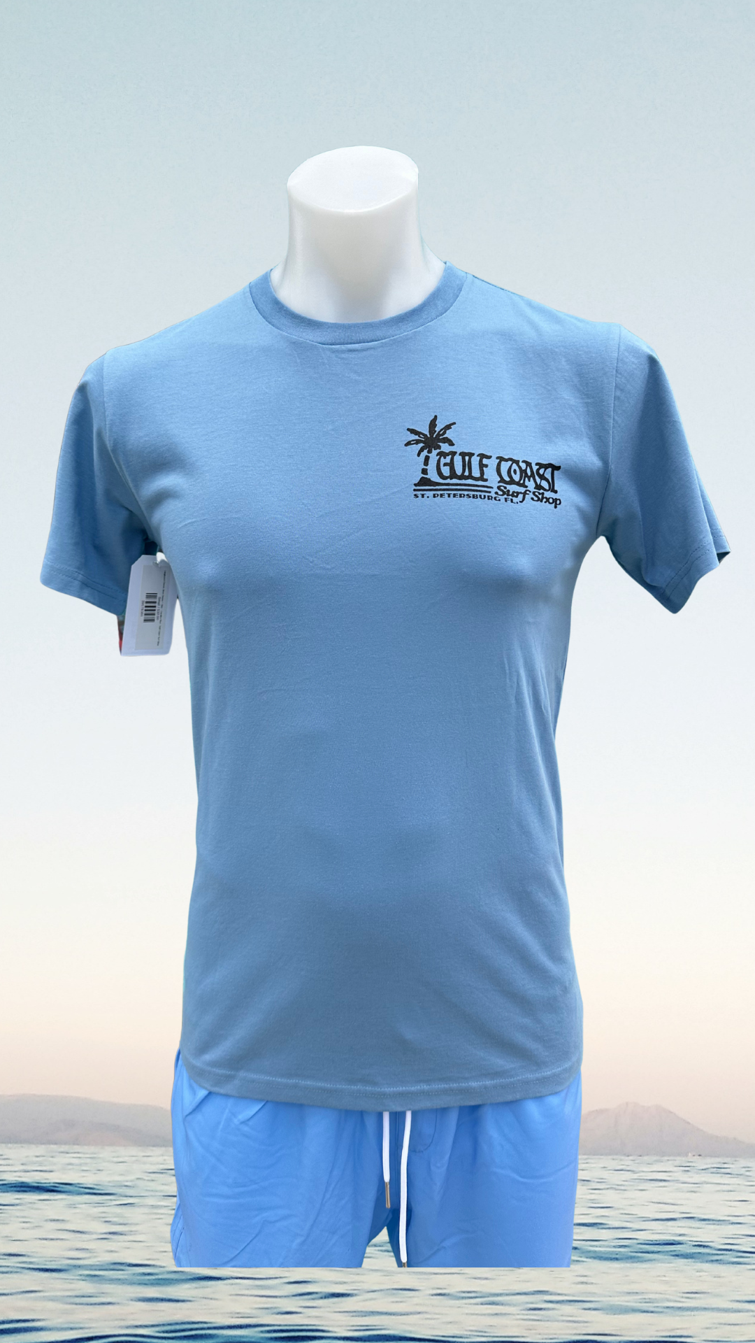 Longboard Classic Short Sleeve T-Shirt - Carolina Blue - Gulf Coast Surf Shop