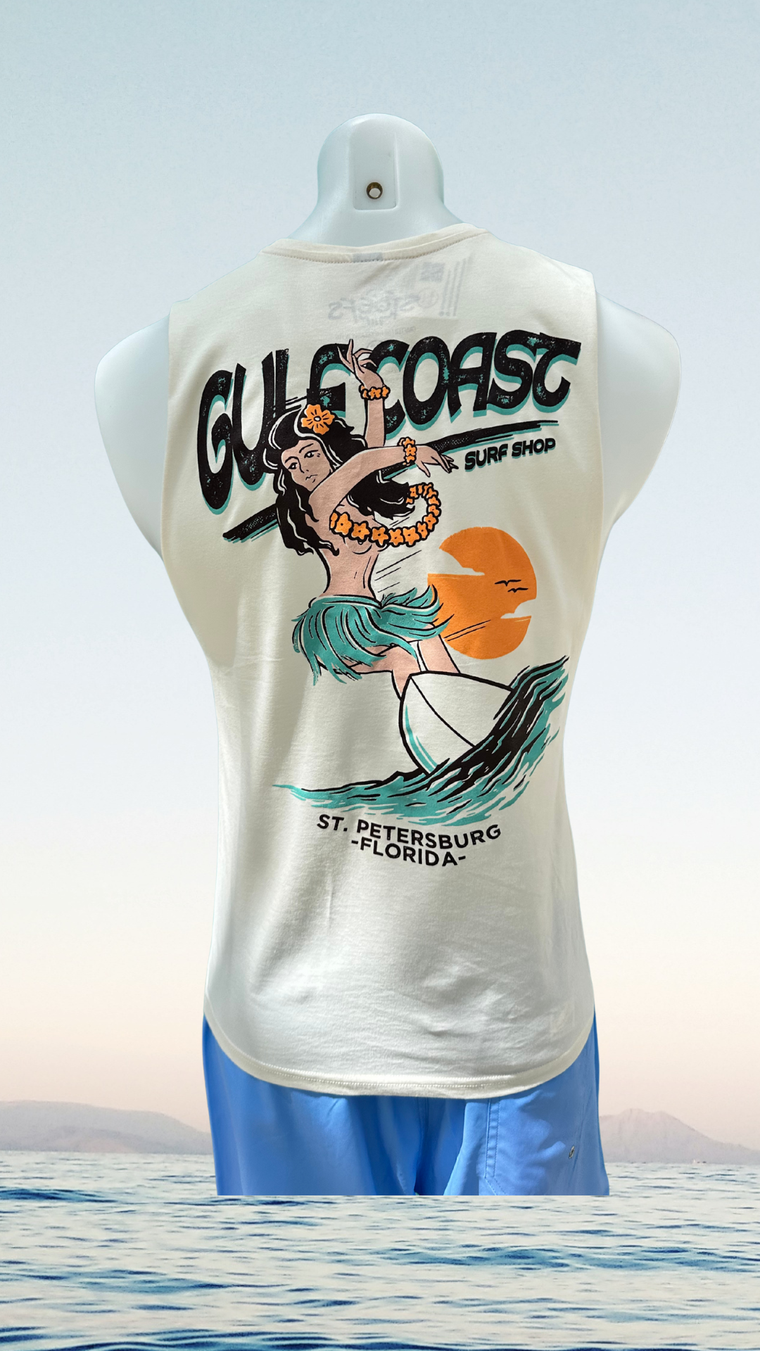 Hula Tank Top - Ecru - Gulf Coast Surf Shop