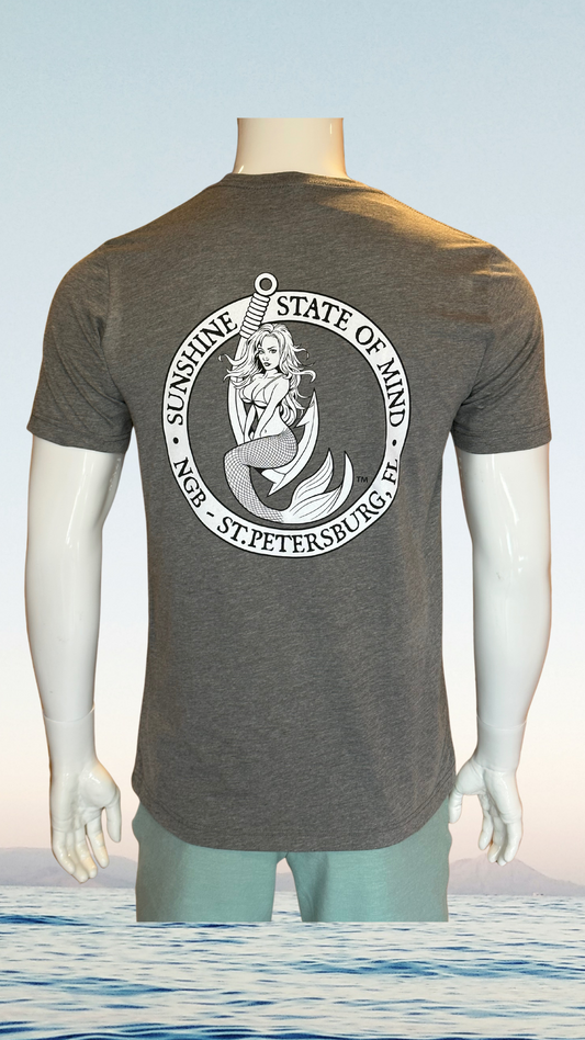 NGB T-Shirt SS - Grey - Black/White Kaia on FL Seal