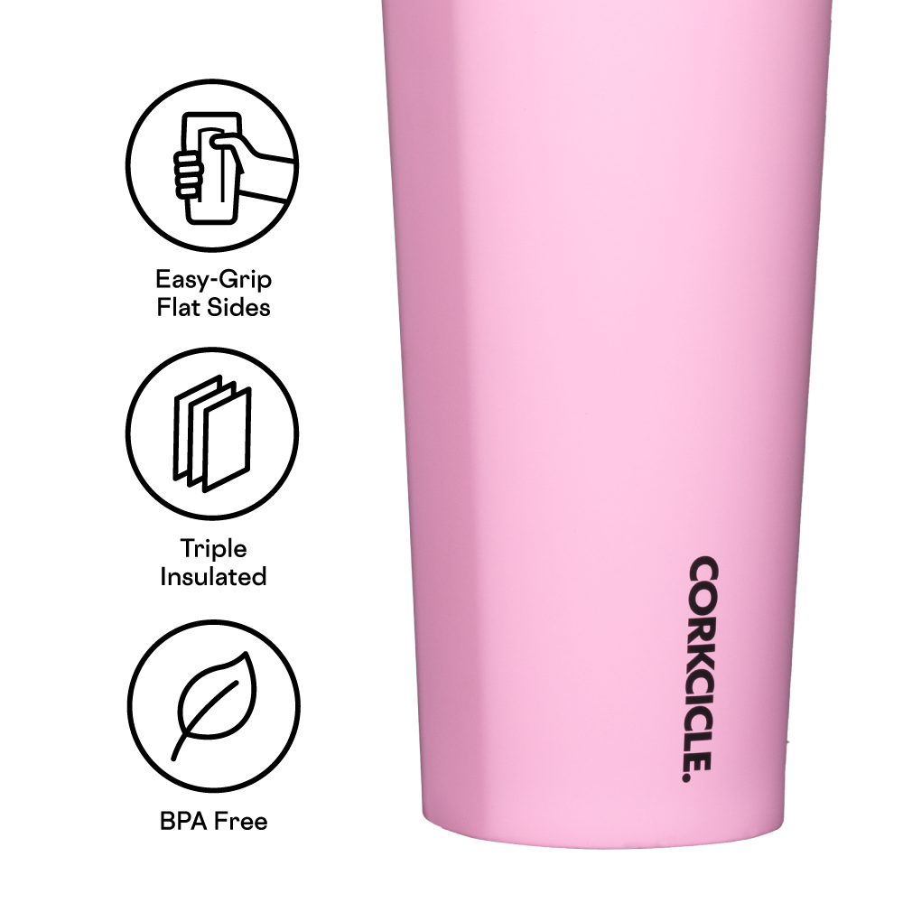 24 oz Cold Cup - Sun Soaked Pink