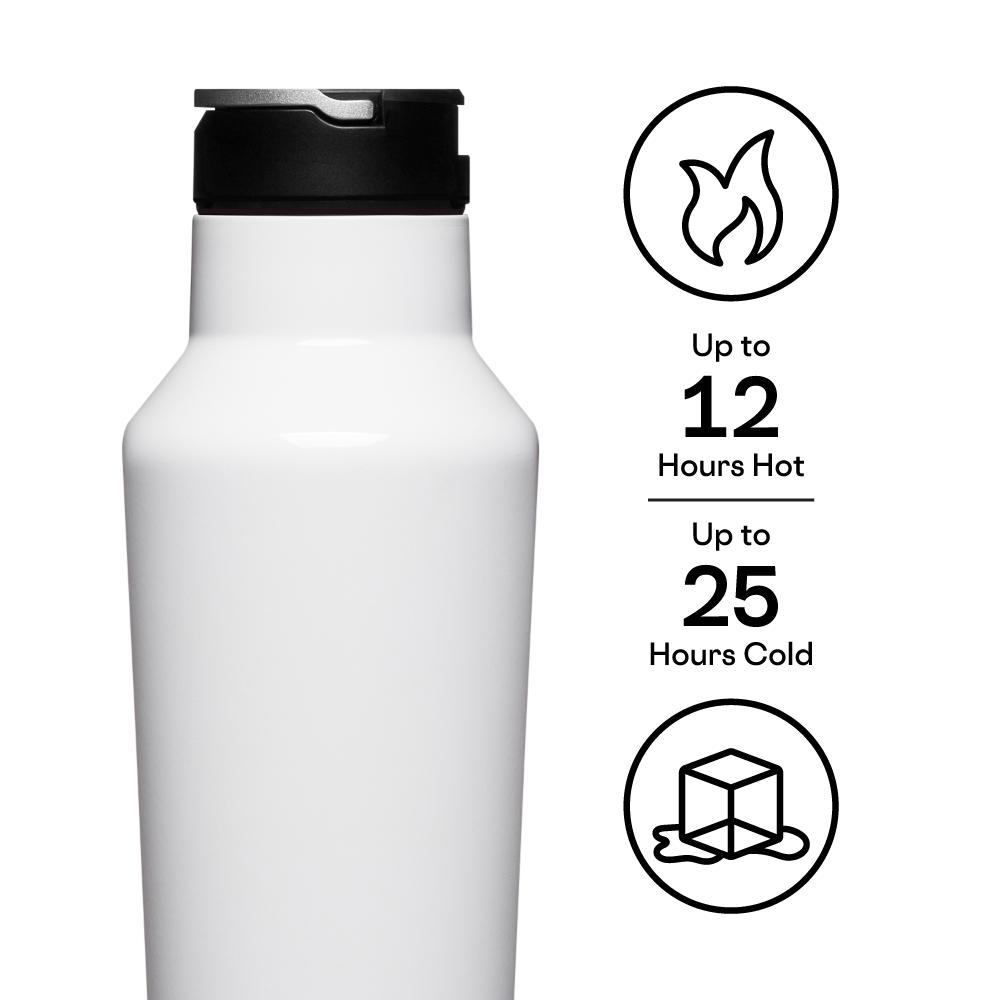 20 oz Sport Canteen - Gloss White