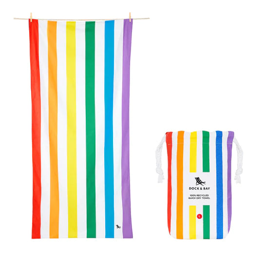 Quick-Dry Towel - Rainbow Skies