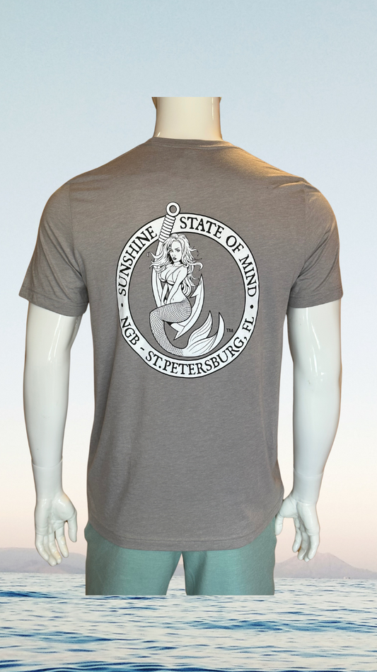 NGB T-Shirt SS - Light Grey - Black/White Kaia on FL Seal