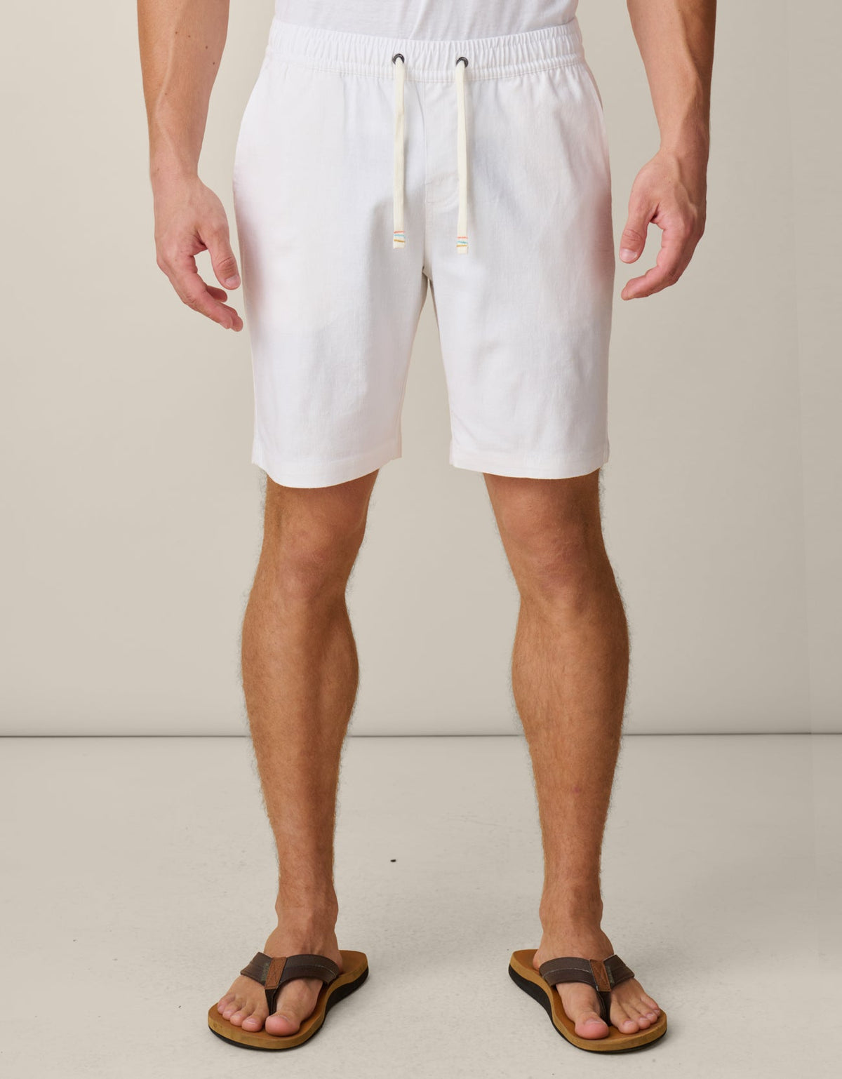 Too Breezy Linen Shorts - Peruvian White