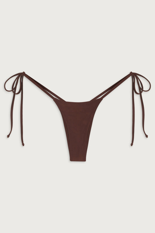 Divine Satin Tie Side Bottom - Cinnamon