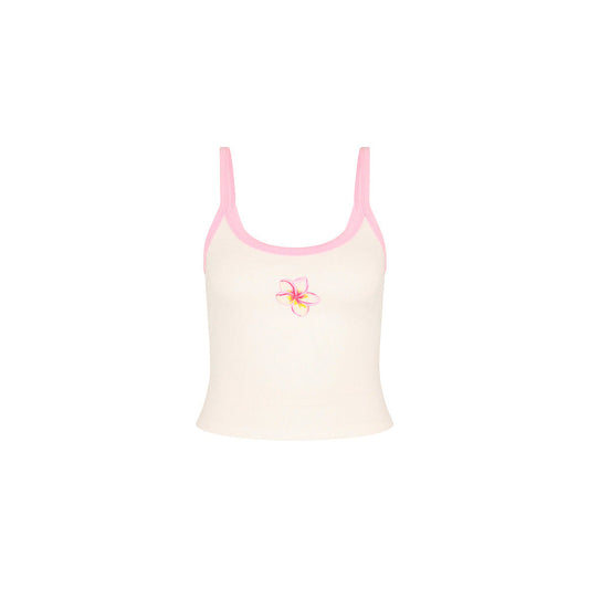 Scoop Printed Tank Top - Hibiscus Paradise