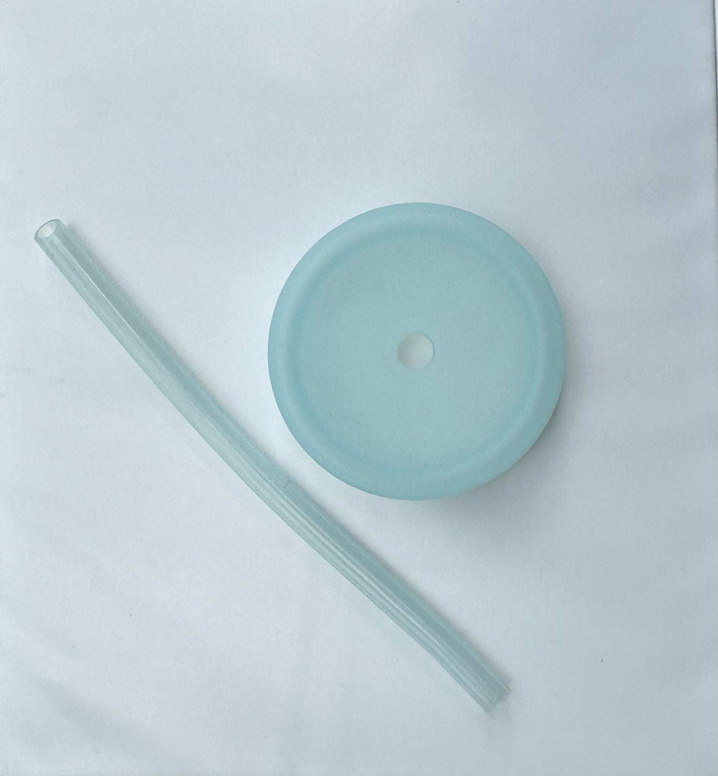 Silicone 16/22/32oz Straw-Lid and Sili-Straw - Green-Blue Tint