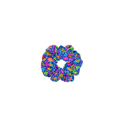 Hair Scrunchie - Electric Bloom