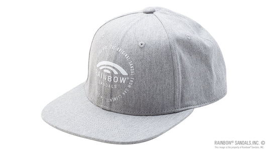 Snap-Back Trucker Hat - Graphite - White Rainbow Sandals Circle Logo