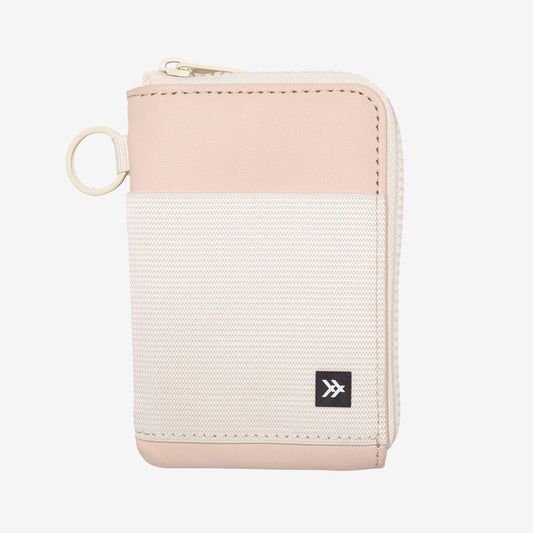 Leather Zip Wallet - Off White