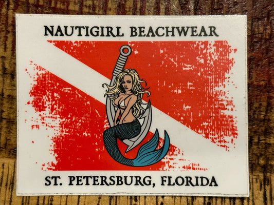 NGB Sticker - Kaia Distressed Dive Flag