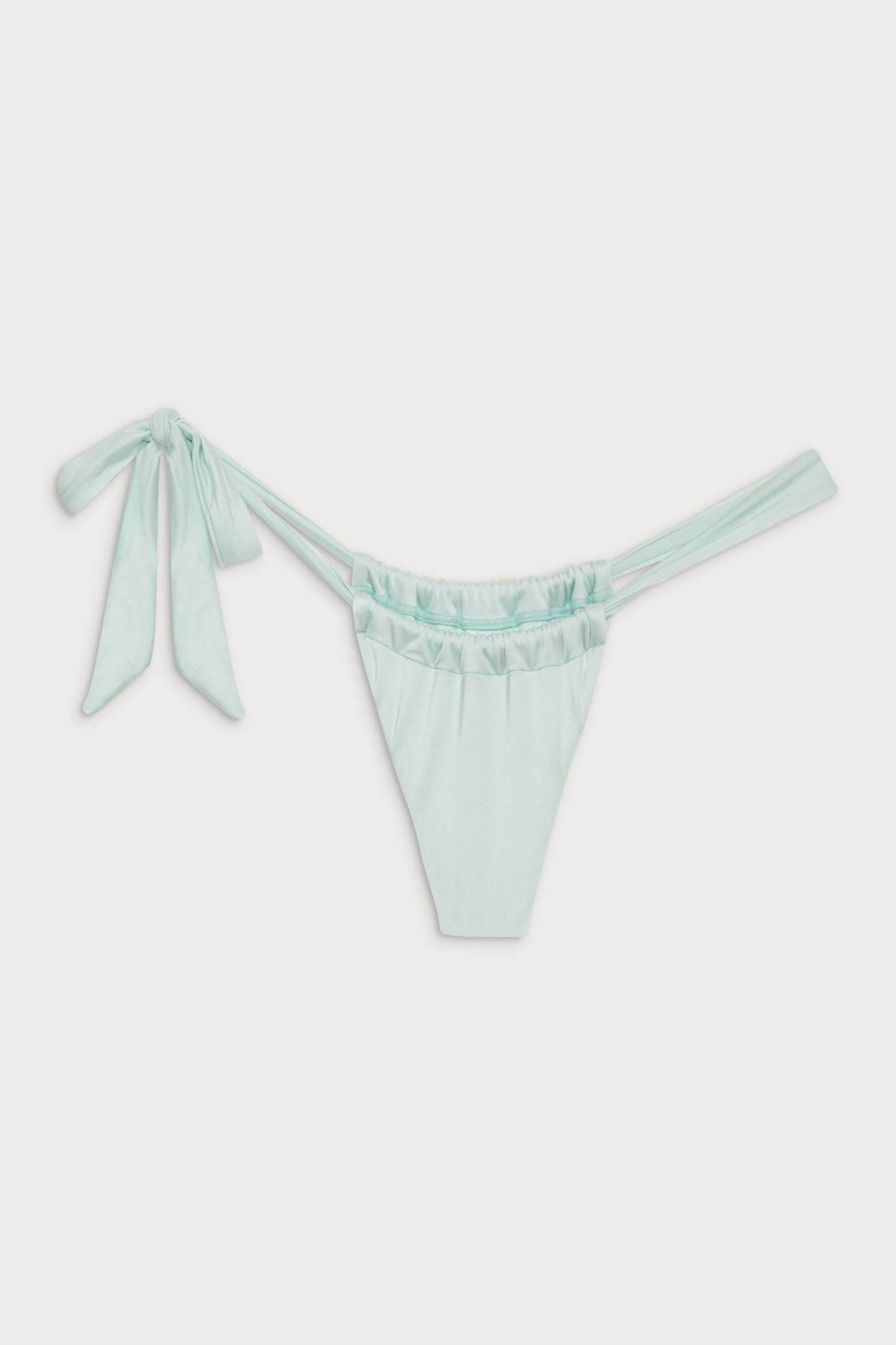 Kealy Satin Tie Side Bottom - Pistachio