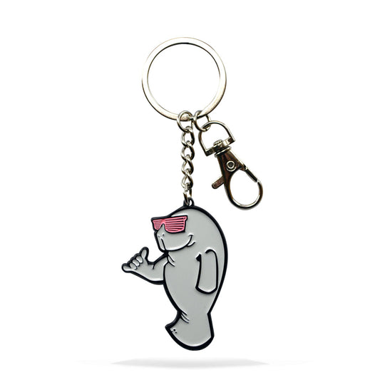 Enamel Keychain - Manatee Shaka