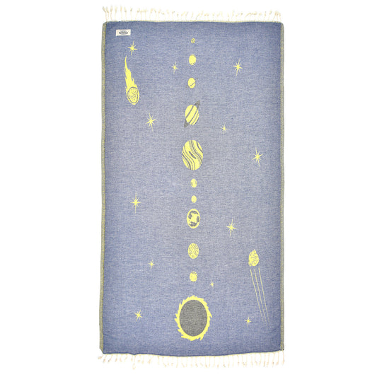 Turkish Towel - Blue Universe