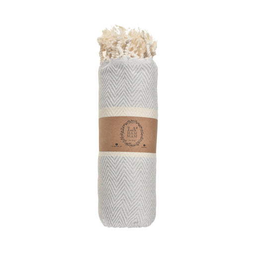 La'Hammam Turkish Towel - Herring - Grey