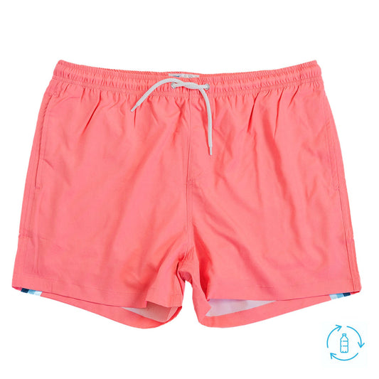Original Swim Shorts with Compression Liner - Pink Retro
