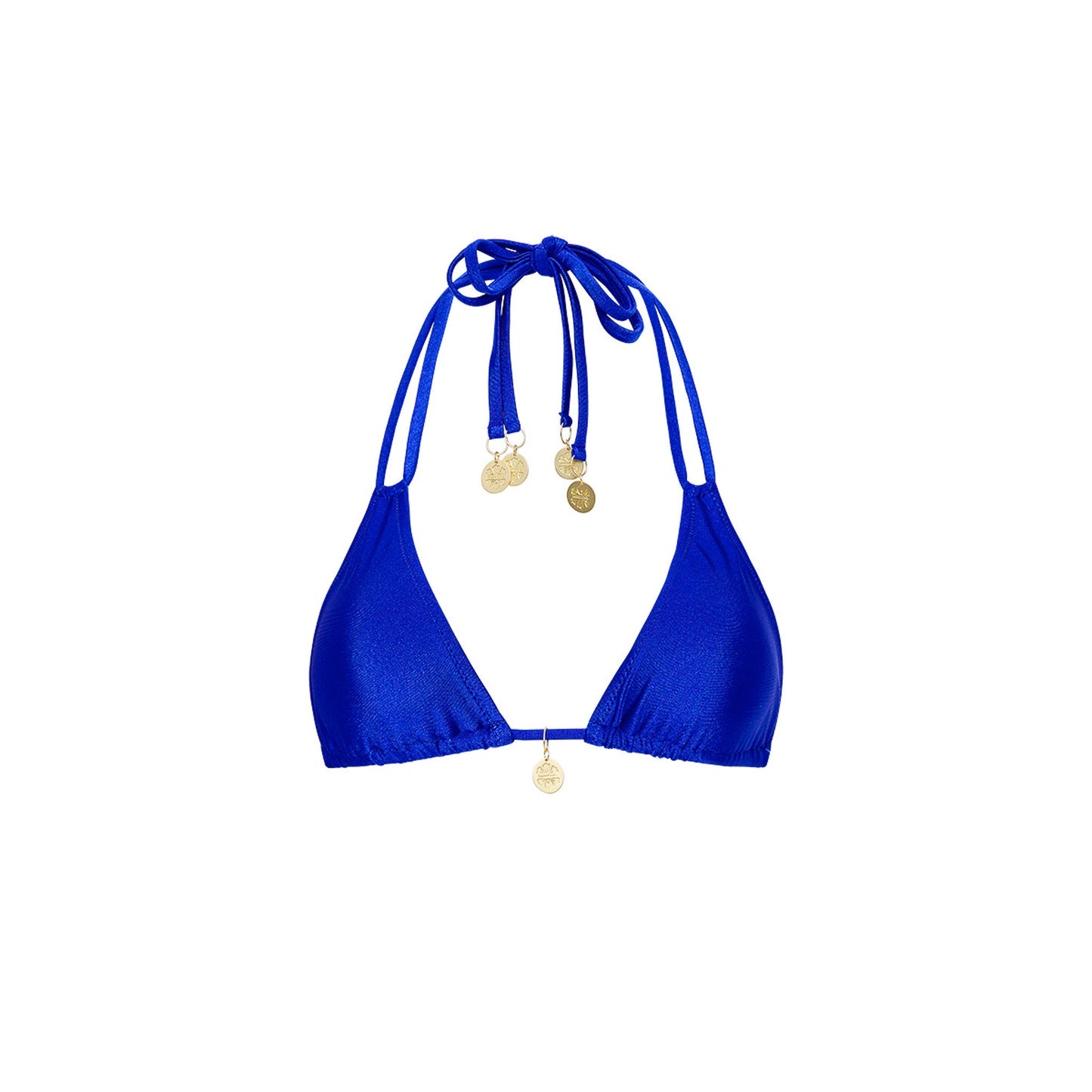 Halter Bralette Top - Blue Lagoon Shimmer