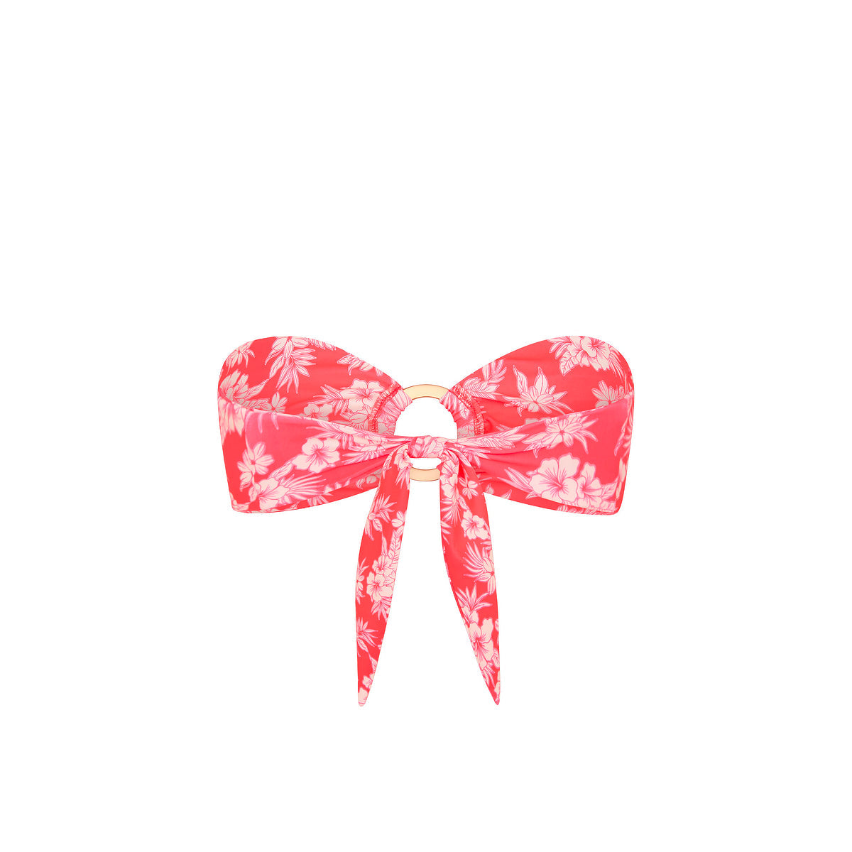 Strapless Bandeau Bikini Top - Island Punch