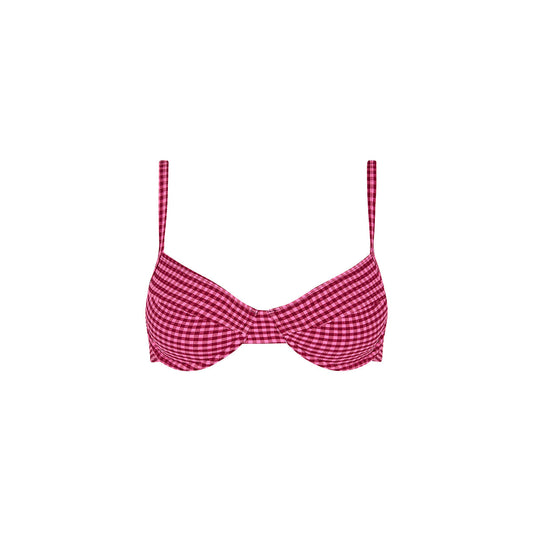 Ditzy Underwire Bra Bikini Top - Cherry Kiss