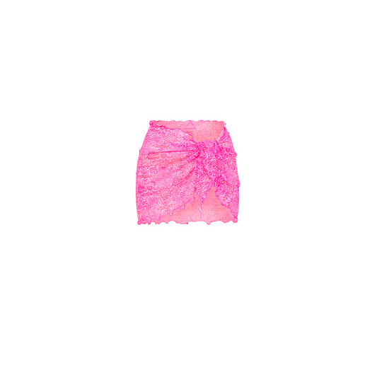 Mini Mesh Sarong - Rose Quartz Shimmer