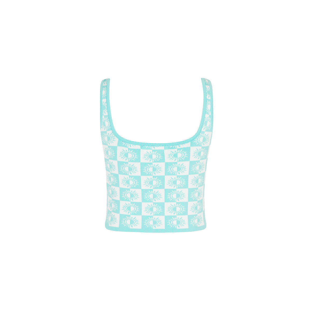 Knit Square Neck Tank Top - Sun Spell