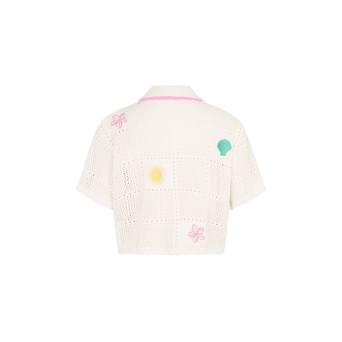 Embroidered Knit Shirt - Seashell Springs