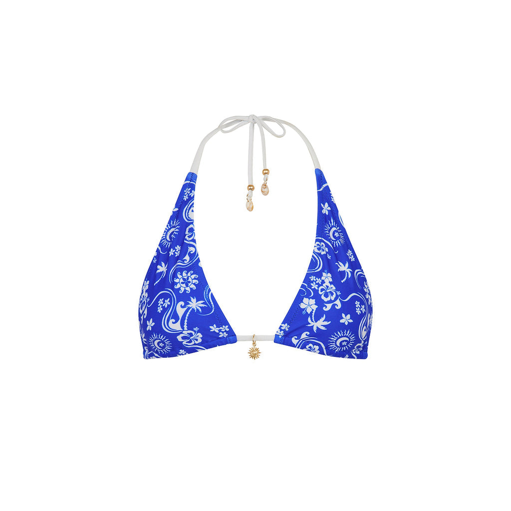 Classic Tie Halter Top - Surfside