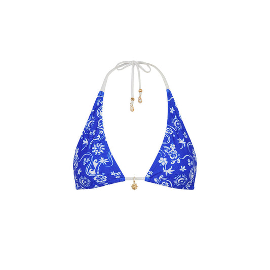 Classic Tie Halter Top - Surfside