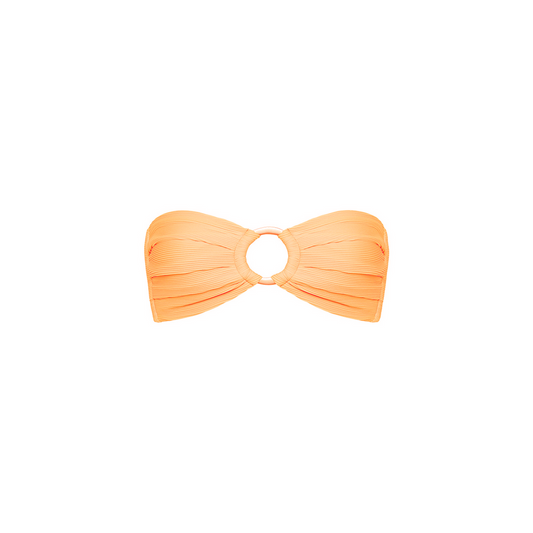 Strapless Bandeau Top - Mango Ribbed