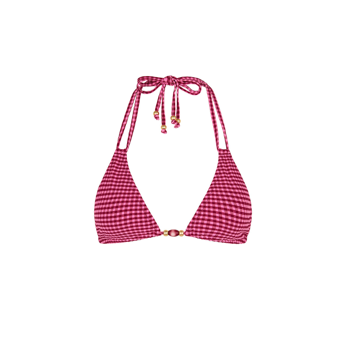 Halter Bralette Bikini Top - Cherry Kiss