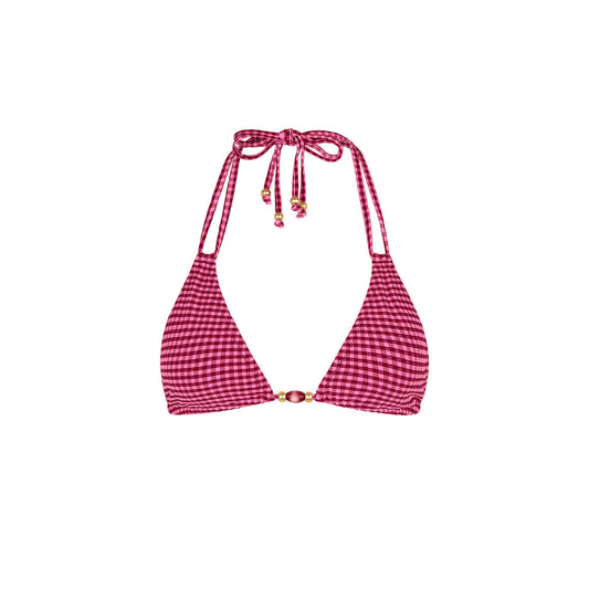 Halter Bralette Bikini Top - Cherry Kiss