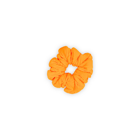 Hair Scrunchie - Peach Pop Ribbed